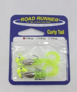 Blakemore Road Runner Pro Series Curly Tail Jigs W/Spinners Pre-Rigged