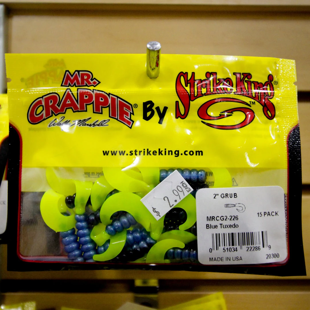 Strike King Mr. Crappie Grubs 3 Strike King Mr. Crappie Grubs