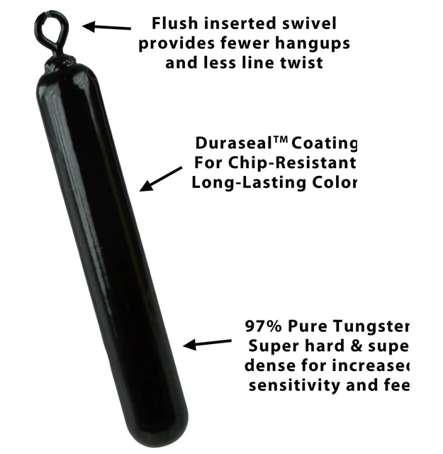 Picasso Casting Cylinder Tungsten Dropshot 3 Picasso Casting Cylinder Tungsten Dropshot